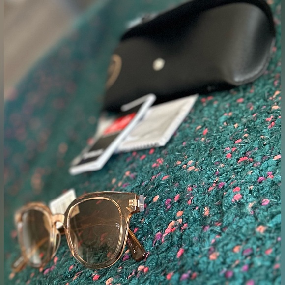 ‼️RARE‼️🎸RAY-BAN🎸🔥NWT🔥50mm Cat Eye Sunglasses in Light Brown/Gradient Brown - Picture 15 of 16